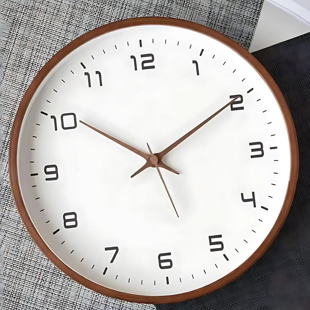 Wooden Wall Clock – Minimalist Design for Modern Home Decor 0