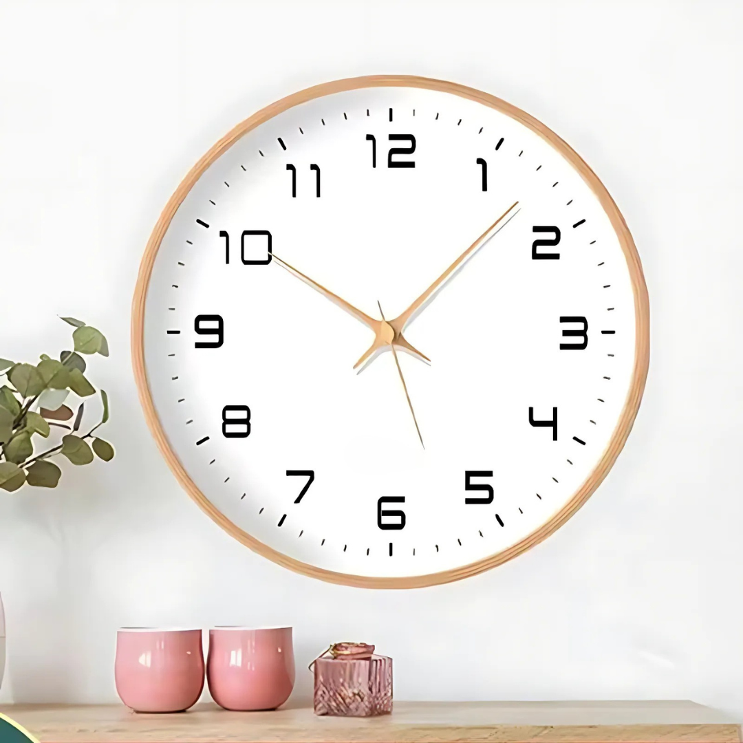 Wooden Wall Clock – Minimalist Design for Modern Home Decor 1
