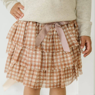 Koko New Printed Tulle Tiered Tutu Trendy Skirt and Dress