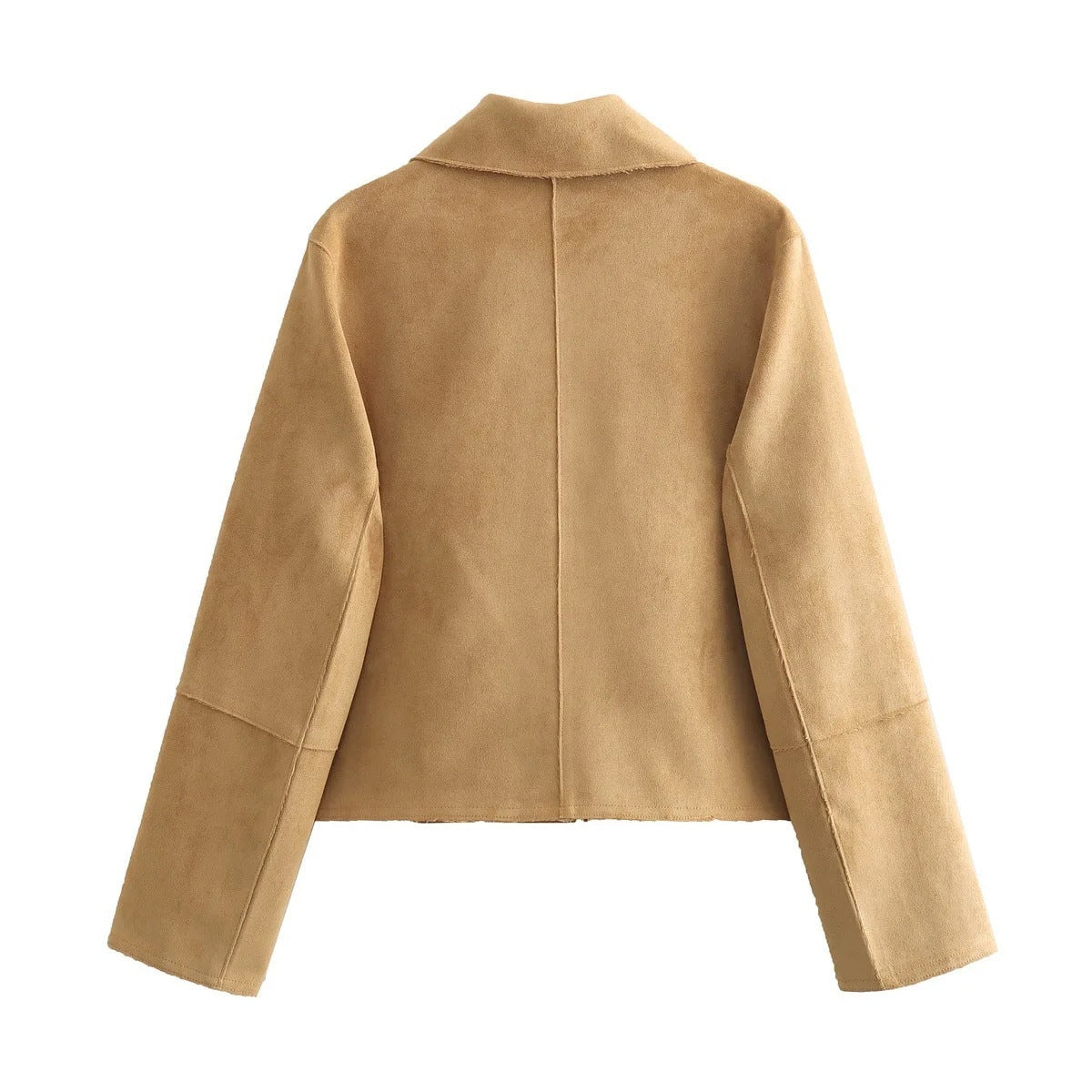 Suede Jacket for Women – Elegant Style Coat in Soft Fabric