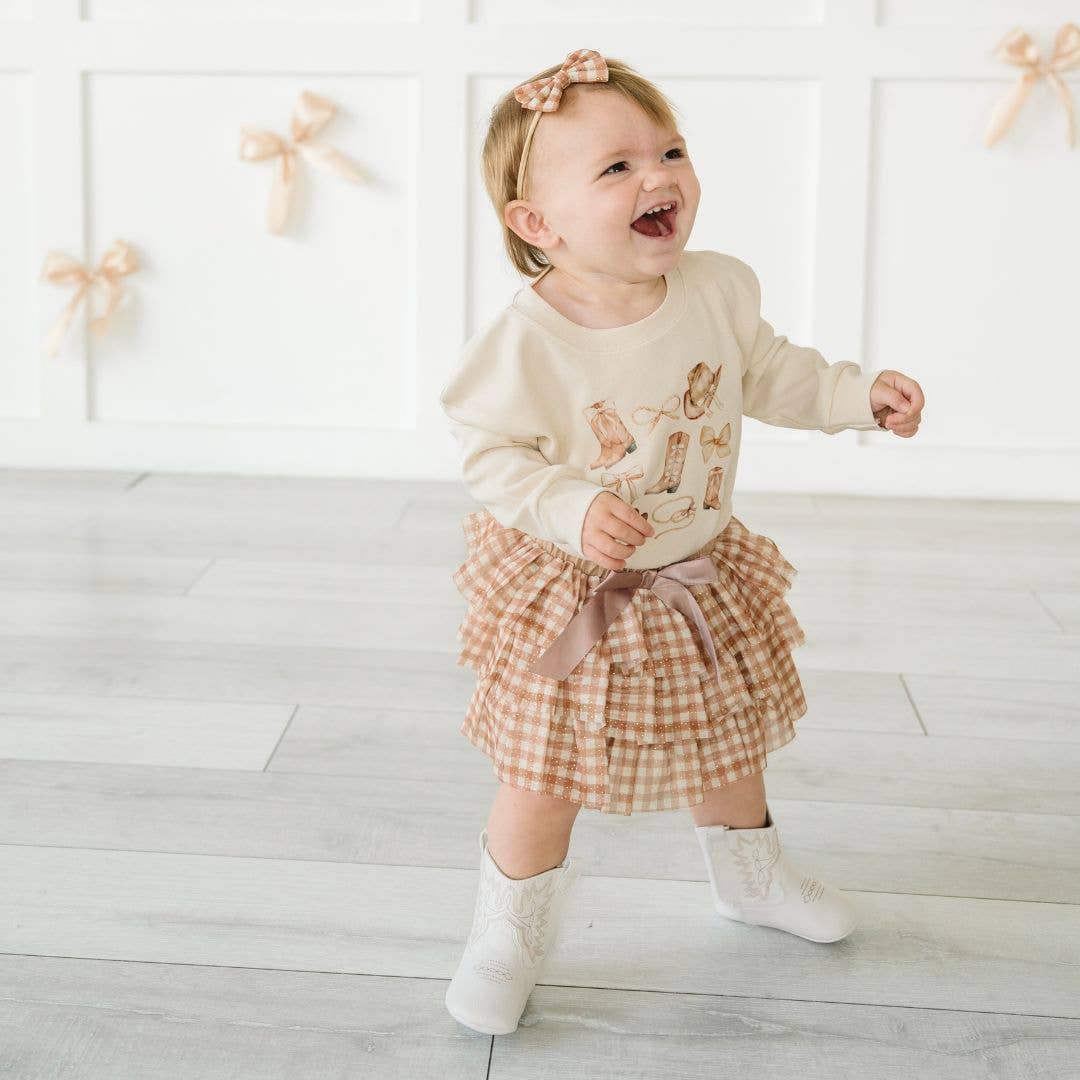 Koko New Printed Tulle Tiered Tutu Trendy Skirt and Dress