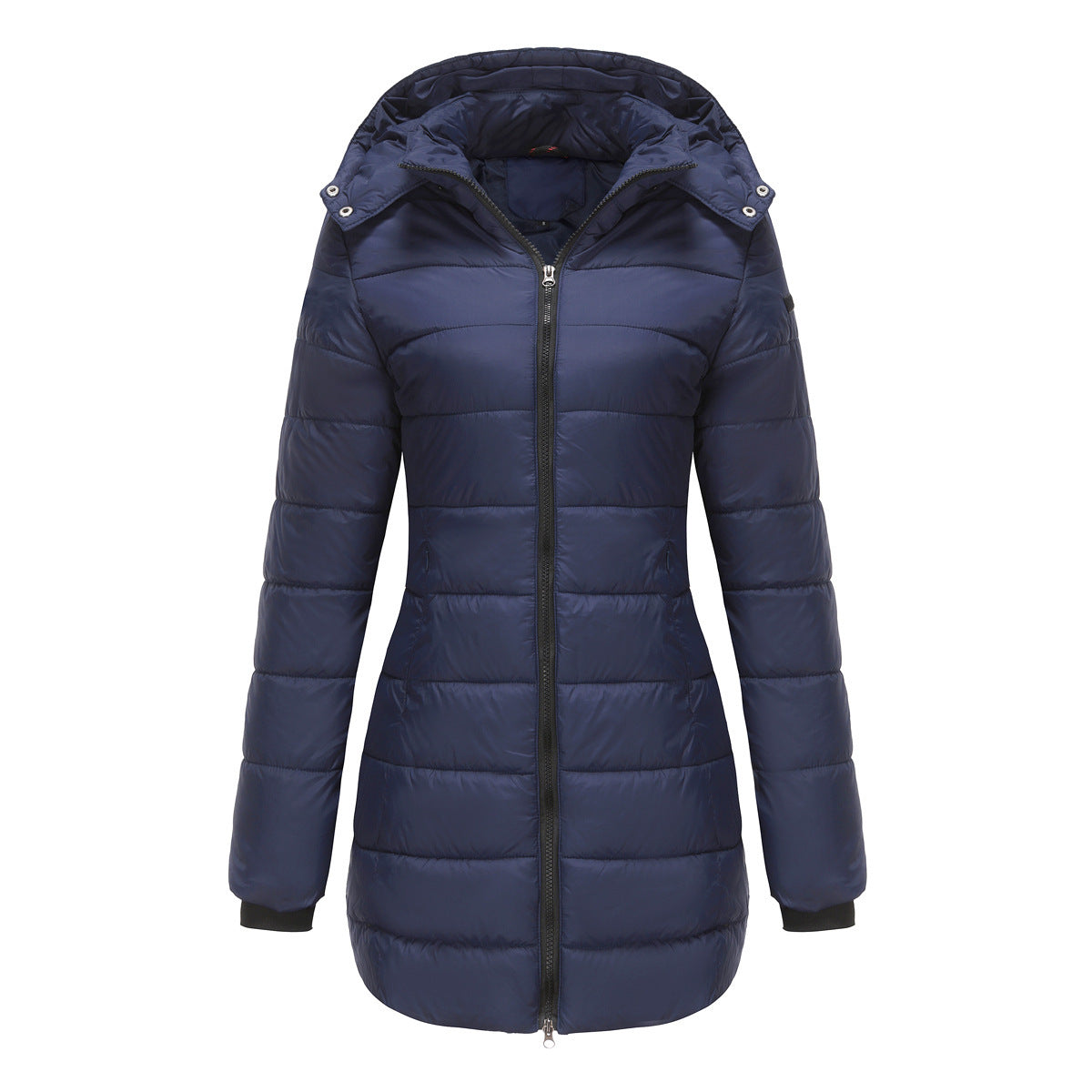 Quilted Waterproof Cotton Jacket for Women – Long Sleeves, Perfect for Winter
